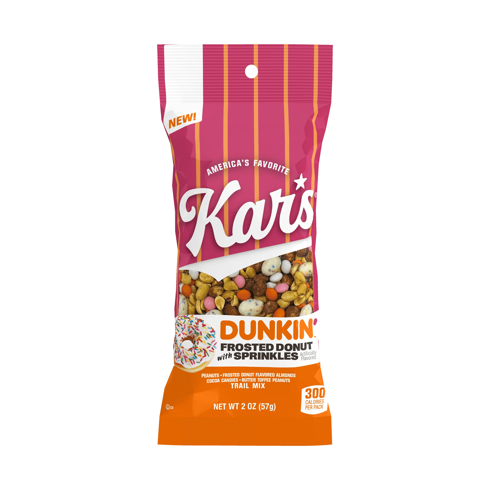 Kar's Nuts - DUNKIN'™ Frosted Donut with Sprinkles 2 oz