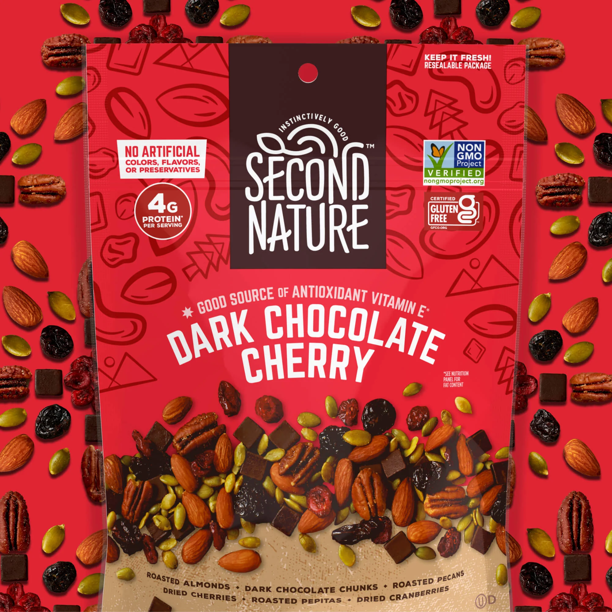 Second Nature Snacks - Dark Chocolate Cherry Mix - 12 oz. - Image 3